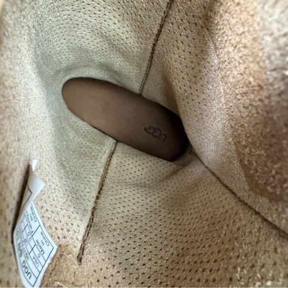 UGG NEW Classic Unlined Perforated Leather Tall Pull On Boots Suede Lightweight - Picture 14 of 14